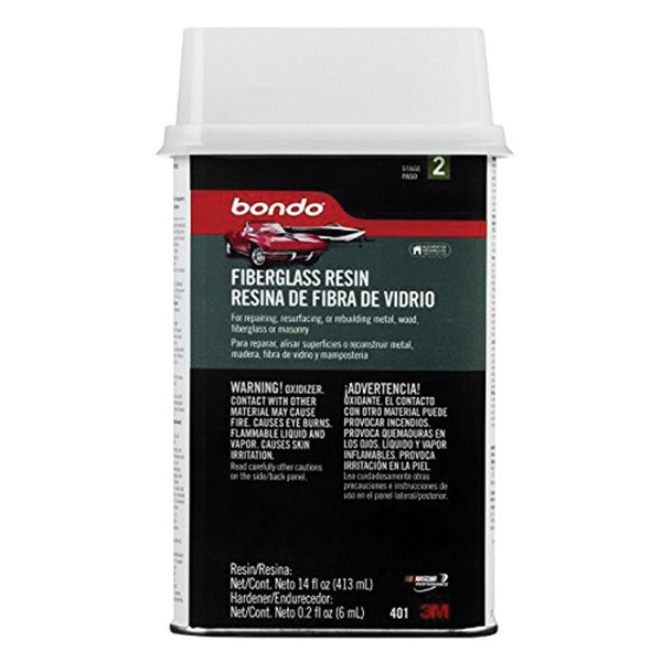 3M 3M 401 Bondo Fiberglass Resin - 0.9 Pint 7010328018